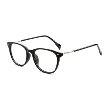 Lunettes de vue à monture ronde à lunettes à monture optique à lentille claire